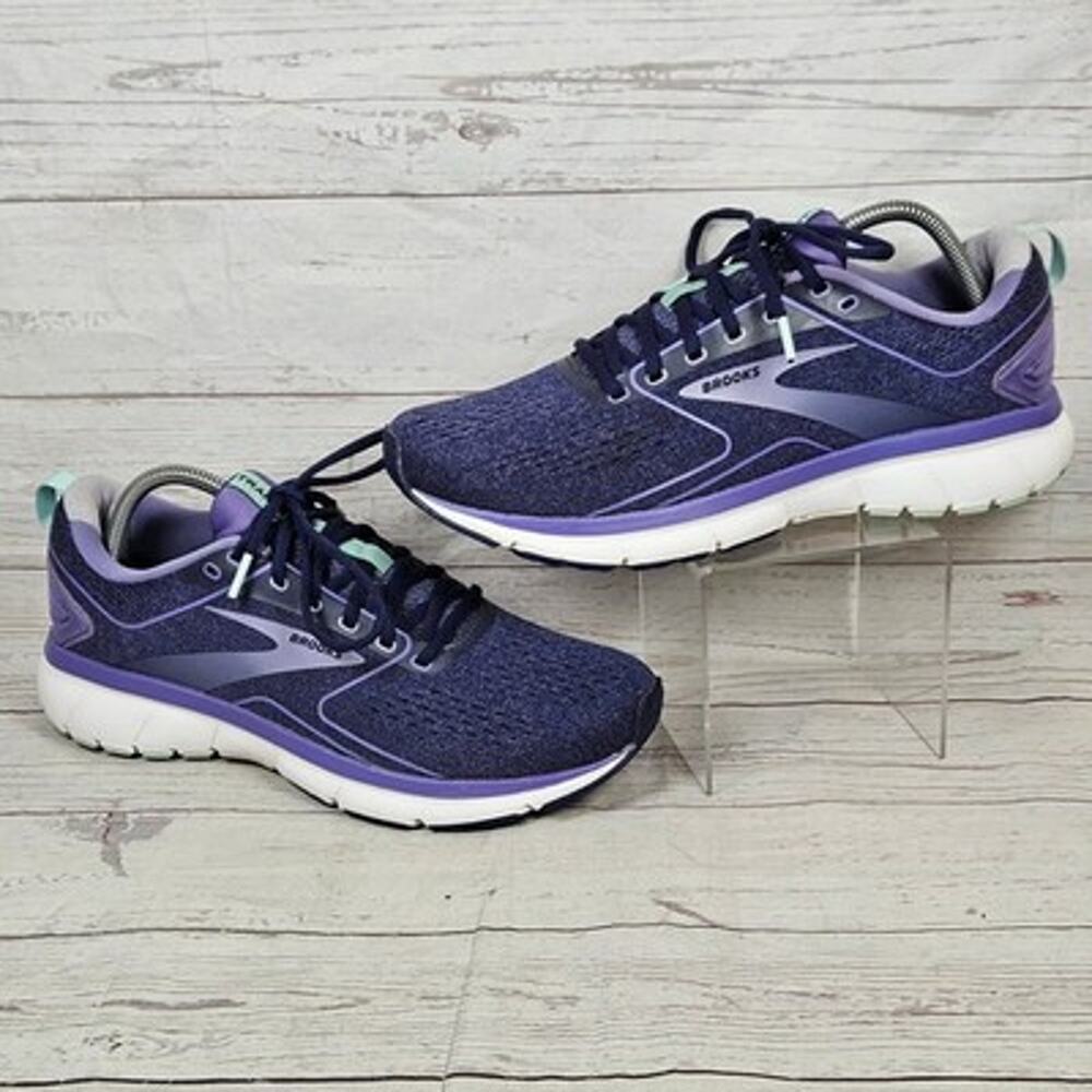 BROOKS Transmit 3 Athletic Shoes Women's Purple Teal US 11 Running Mesh